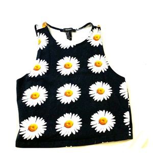 black floral crop top